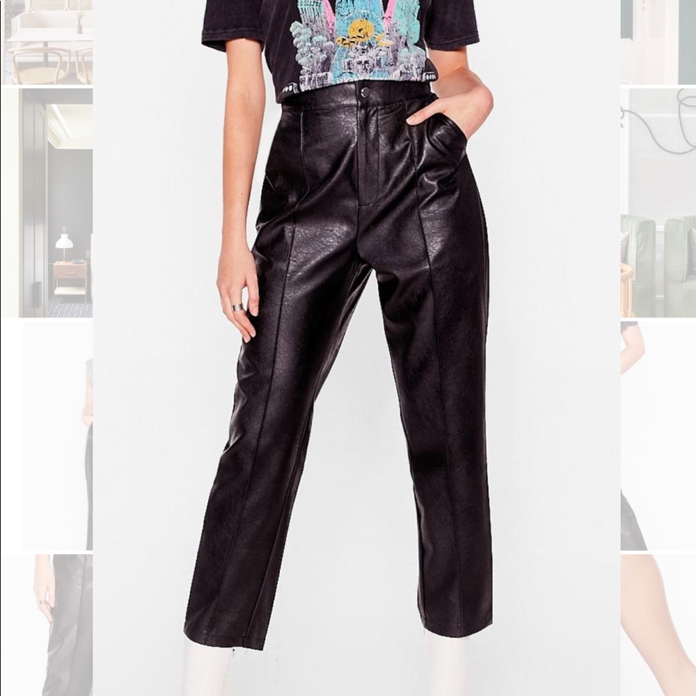 Faux Leather Pants